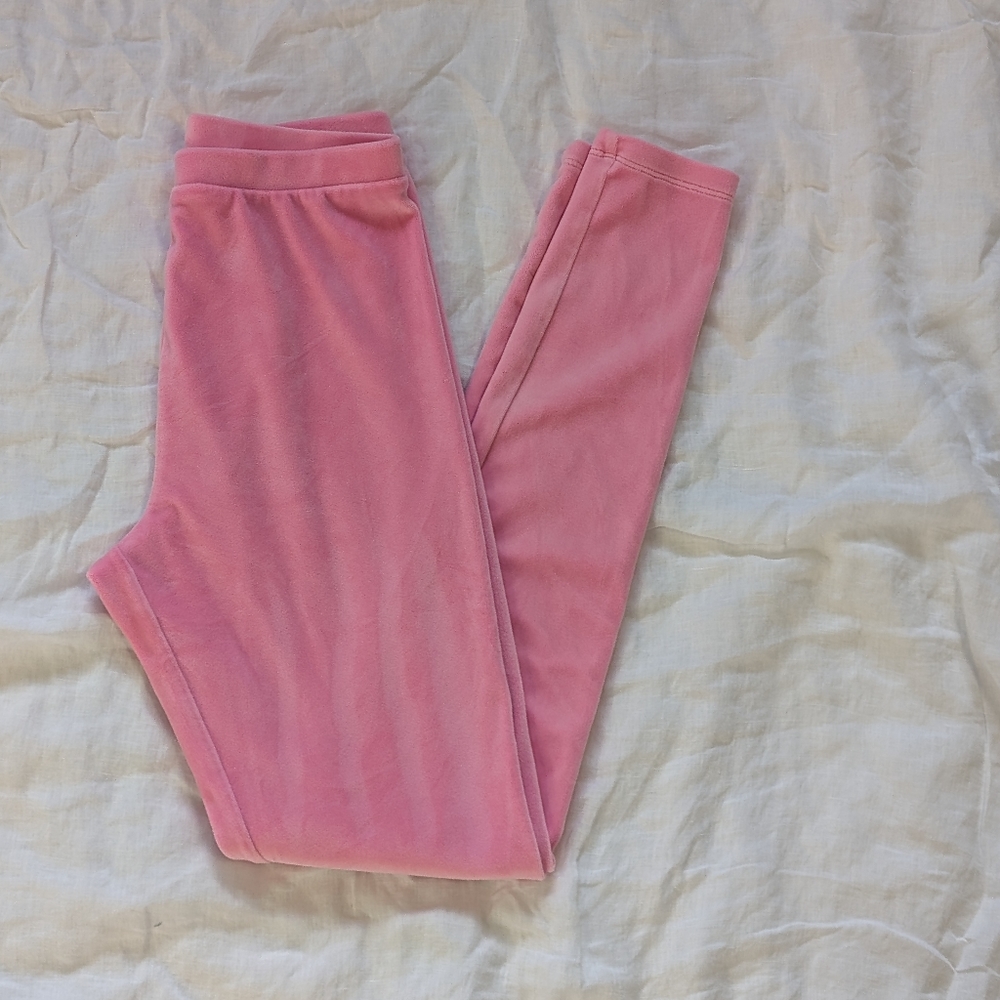Barbiecore pink velour VS leggings XS